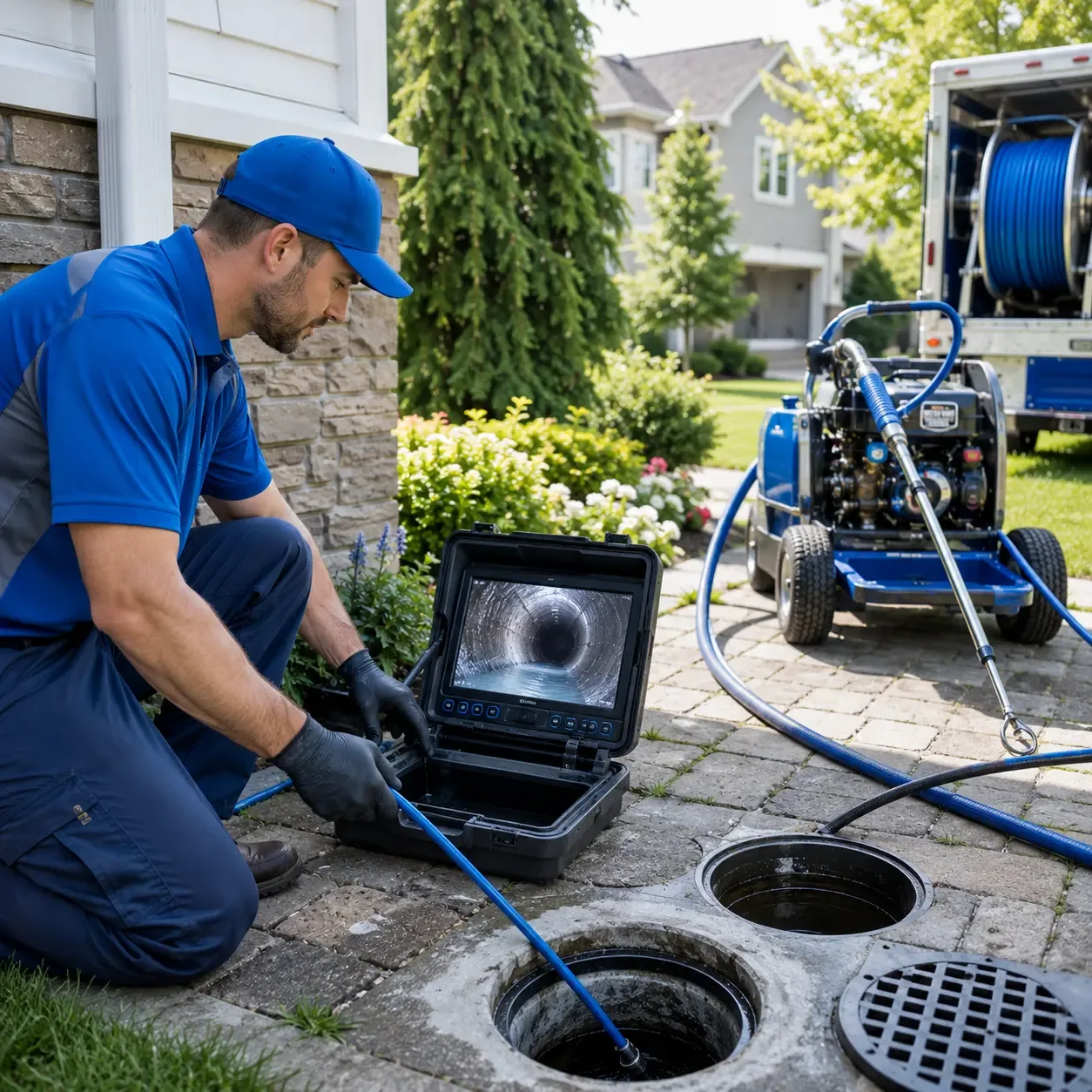 Outdoor drain cleaning professionals serving Manly, IA